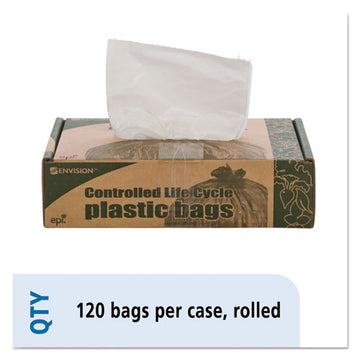Stout® by Envision™ Controlled Life-cycle Plastic Trash Bags, 13 Gal, 0.7 Mil, 24" X 30", White, 120-box freeshipping - TVN Wholesale